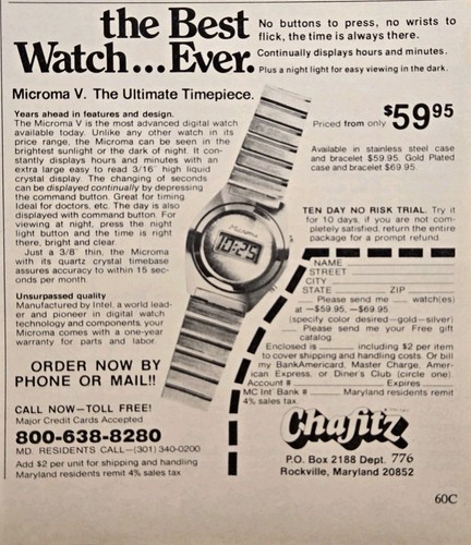 Microma ultimate timepiece - v,