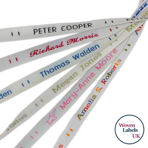 Name labels woven - labels,