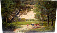 Victorian Unframed Oil