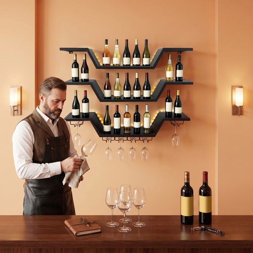 Wine rack tier floating bar - wine,