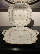 Pair Coalport Floral Sandwich