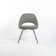 2000s Eero Saarinen for Knoll Executive Side Chair in Blue Fabric 10x Available