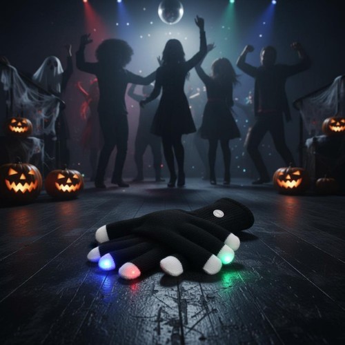 Led gloves multi color modes - gloves,