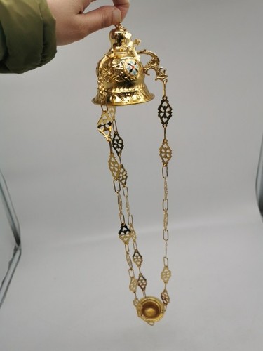 Christian hanging gilded metal