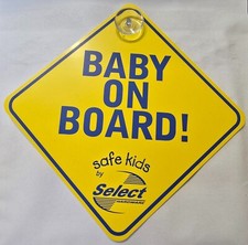BABY ON BOARD CAR SIGN CLEAR