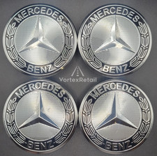4X MERCEDES ALLOY WHEEL CENTRE