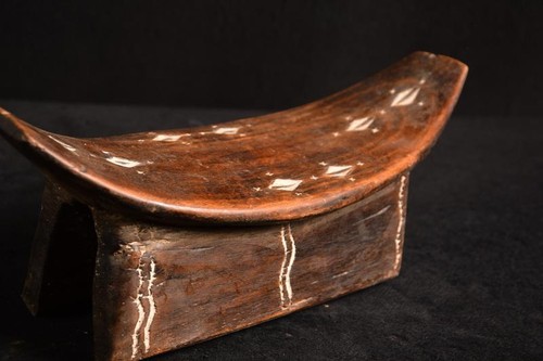 Antique ashanti african stool - antique,