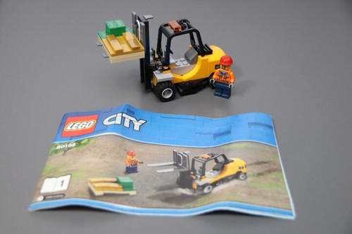 Lego train city - city, forklift