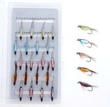 Mylar Minnow Streamer / Ass - Colours Sz10 / Mini Lure Fry Trout Fishing Flies