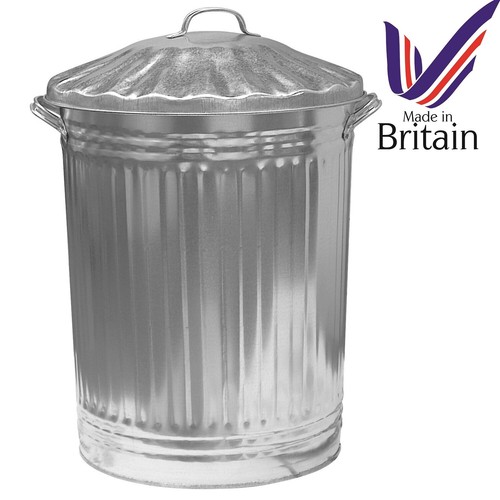 Metal garden dustbin - metal,