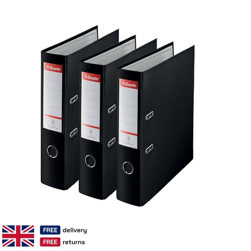 Black lever arch files - 3x,