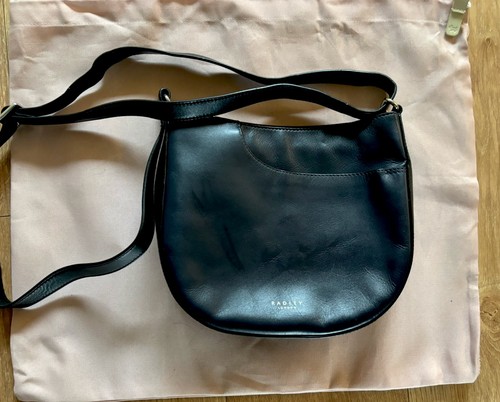 Radley navy and black leather - and,