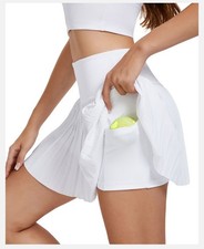 Women's White Tennis Skirt