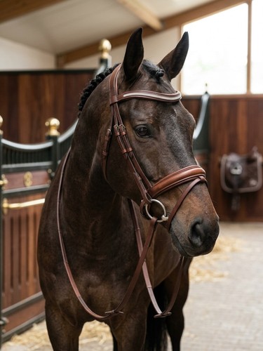 Brown comfort horse bridle - comfort,