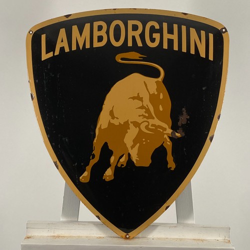 Lamborghini advertising sign - advertising,