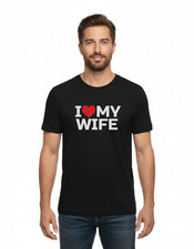 Men's Graphic T-Shirt I Love My  Wife Husband valentines Gift  S to 2XL Tee Top