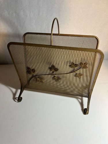 Mid century wire magazine rack - wire,