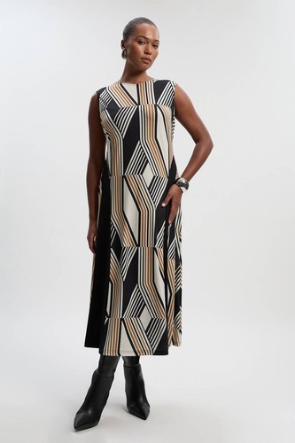 Karen millen geo print crepe - karen,