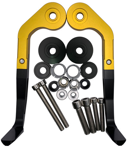 Gold brake lever guards for