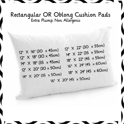 Oblong cushion pads - cushion,