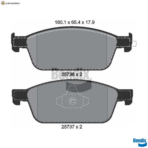 Brake pad set - brake, disc