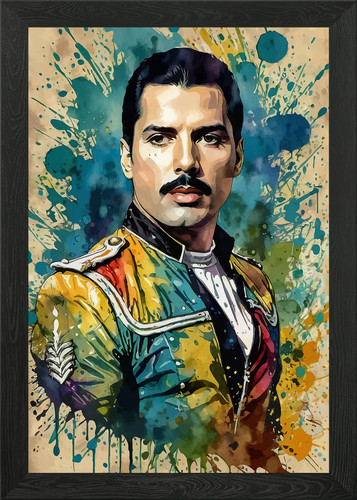 Freddie mercury watercolor - freddie,