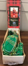 Vintage Gold Bros. Kirkcaldy Junior Playable Bagpipes Irish Tartan