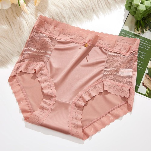Womens full brief - lace, satin