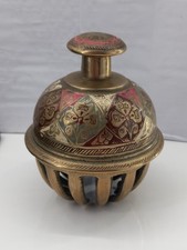 Vintage Brass Elephant Claw Bell India Decor Teacher Gift Temple Bell