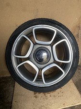 FIAT 500 ABARTH PETAL GREY 17" ALLOY WHEEL RIM 7J ET38 OEM 51884253 GENUINE X1