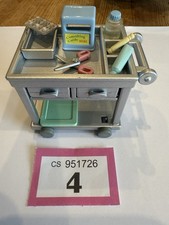 Sylvanian Families Hospital Medical Spares Trolley and accessories