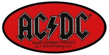 AC/DC Logo oval shaped patch