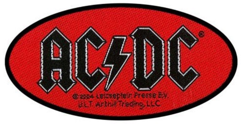 Logo oval shaped patch - ac/dc,