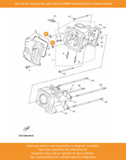 YAMAHA Nut, Crown, 90176-06806