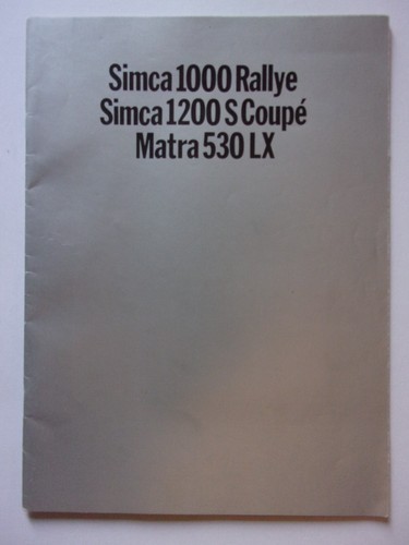 Matra 530lx simca 1000 - 530lx,
