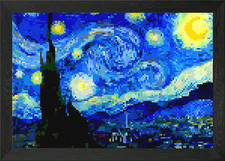 Starry Lego Night Framed Wall