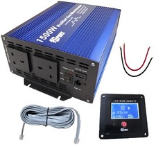 1500W POWER INVERTER 1500 watt DC 12V TO AC 220v -240V DISPLAY Microwave truck