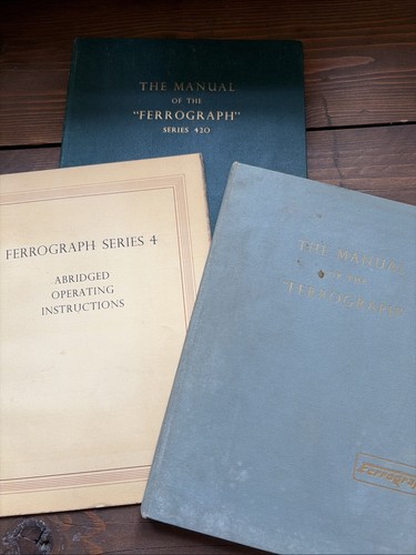 The manual - manual, ferrograph