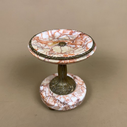 Vintage marble pedestal stand - pedestal,