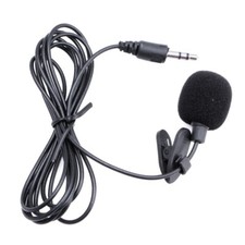 3.5mm Clip-on Lapel Mini Lavalier Mic Microphone for Mobile Phone PC Recording