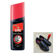 75ml KIWI ฺฺBlack Shoe Boot Instant Polish Wax Shine & Protect Nourishes O