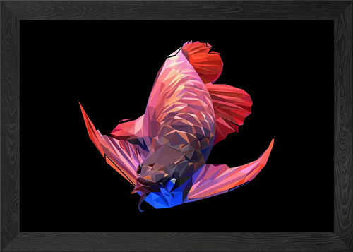 Arowana fish framed wall art - fish,