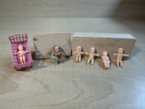 Vintage miniature baby - baby, dolls