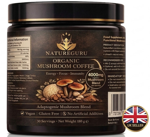 Organic mushroom coffee blend - organic,