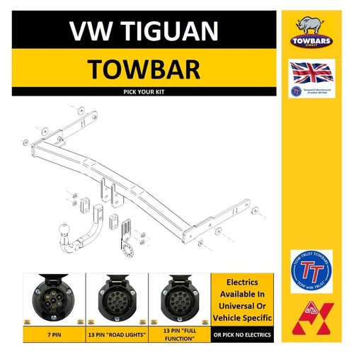 Swan neck towbar - neck, vw