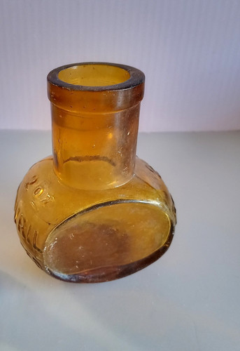 Vintage brown bovril bottle - vintage,
