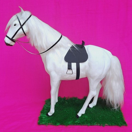 Ornamental white racing - ornamental, horse