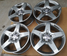 4x GENUINE SILVER AMG MERCEDES