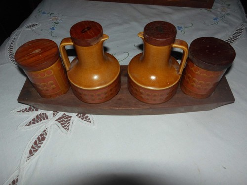 Hornsea saffron cruet - hornsea,
