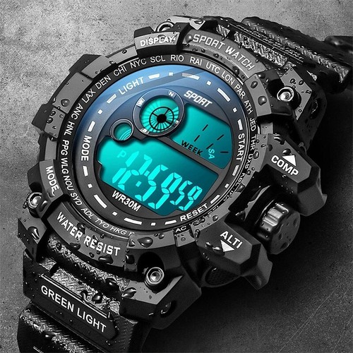 Men led digital watch - led,